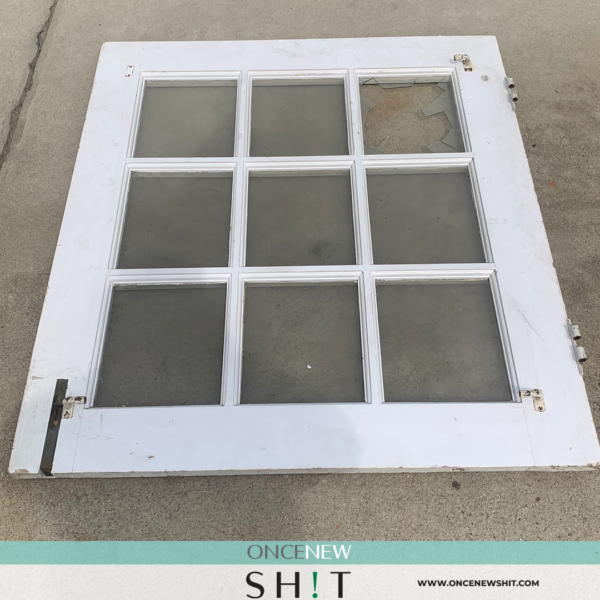 Once New Shit - Antique Window Pane Door