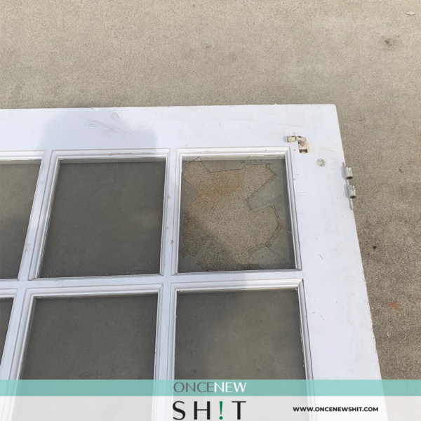 Once New Shit - Antique Window Pane Door