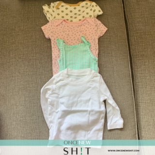 Once New Shit - Baby Girls 3-6 Months Tops (pack of 4)