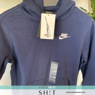 Once New Shit - Boys Nike Blue Sweatshirt (size large)