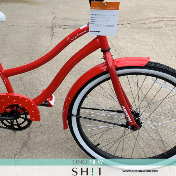 Once New Shit - Girls Red 24" Huffy Bike