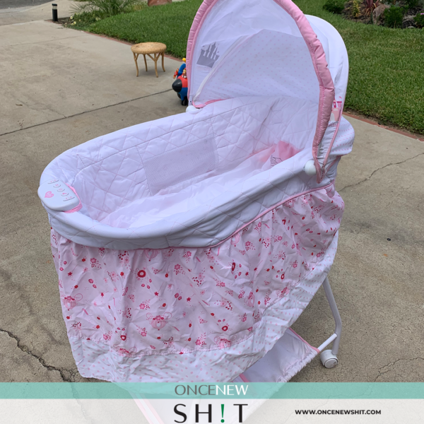 Once New Shit - Pink Baby Bassinet