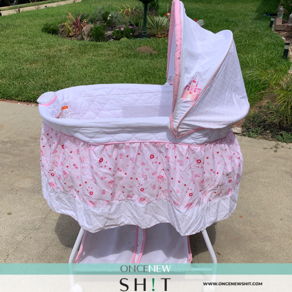 Once New Shit - Pink Baby Bassinet