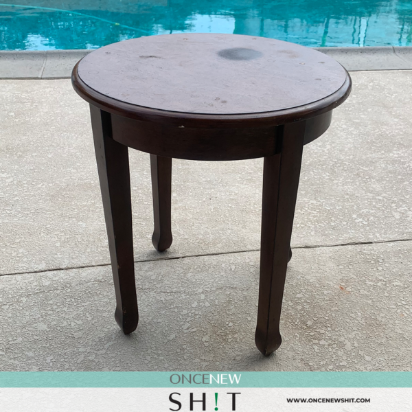 Once New Shit - Small Round Side Table