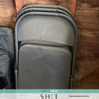 Once New Shit - Metal Folding Chair