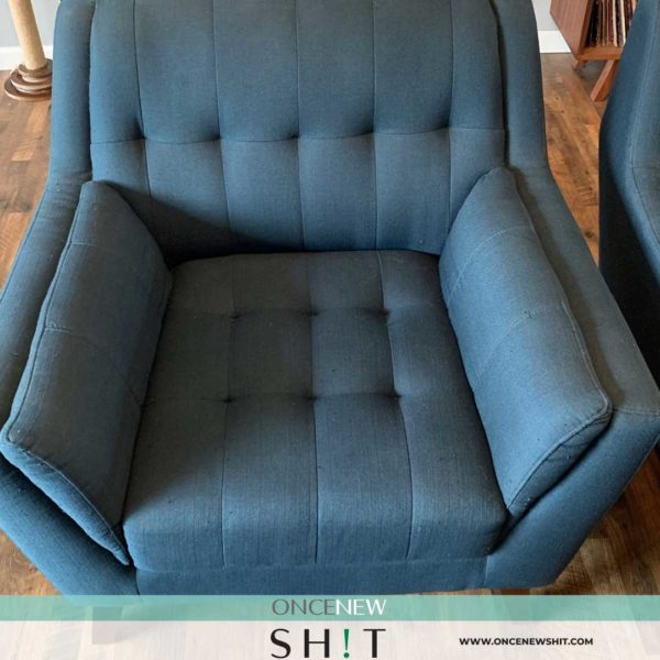 Once New Shit - Mid Century Blue Chairs